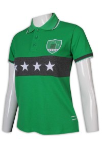 P1202 制訂Polo恤 撞色 拼色領 拼色袖口 馬術 騎師 比賽隊衫 Polo袖生產商      草綠色